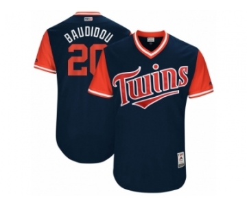 Men's 2017 Little League World Series Twins Eddie Rosario #20 Baudidou Navy Jersey
