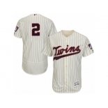 Men's Majestic Minnesota Twins #2 Brian Dozier Cream Flexbase Authentic Collection MLB Jersey Men's Majestic Minnesota Twins #2 Brian Dozier Cream Flexbase Authentic Collection MLB Jersey
