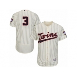 Men's Majestic Minnesota Twins #3 Harmon Killebrew Cream Flexbase Authentic Collection MLB Jersey Men's Majestic Minnesota Twins #3 Harmon Killebrew Cream Flexbase Authentic Collection MLB Jersey