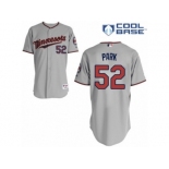 Men's Majestic Minnesota Twins #52 Byung-Ho Park Authentic Grey Road Cool Base MLB Jersey Men's Majestic Minnesota Twins #52 Byung-Ho Park Authentic Grey Road Cool Base MLB Jersey