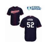 Men's Majestic Minnesota Twins #52 Byung-Ho Park Authentic Navy Blue Alternate Road Cool Base MLB Jersey Men's Majestic Minnesota Twins #52 Byung-Ho Park Authentic Navy Blue Alternate Road Cool Base MLB Jersey