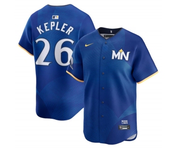 Men's Minnesota Twins #26 Max Kepler Royal 2024 City Connect Limited Stitched Baseball Jersey