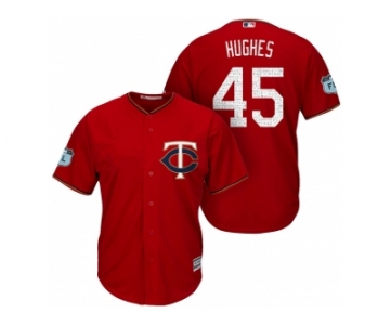 Men's Minnesota Twins #45 Phil Hughes 2017 Spring Training Cool Base Stitched MLB Jersey