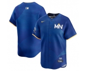 Men's Minnesota Twins Blank Royal 2024 City Connect Limited Stitched Baseball Jersey
