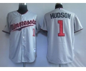 mlb jerseys minnesota twins #1 hudson grey