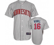mlb jerseys minnesota twins #16 kubel grey