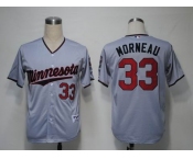 mlb jerseys minnesota twins #33 morneau grey[2011 minnesota]