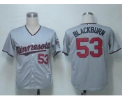 mlb jerseys minnesota twins #53 blackburn grey