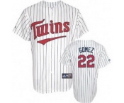 mlb minnesota twins #22 gomez white(blue strip) mlb minnesota twins #22 gomez white(blue strip)