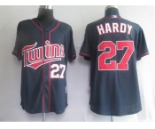 mlb minnesota twins #27  hardy blue