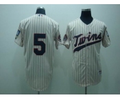 mlb minnesota twins #5 cuddyer cream(50th)