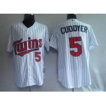 mlb minnesota twins #5 cuddyer white (blue strip)2010 mlb minnesota twins #5 cuddyer white (blue strip)2010