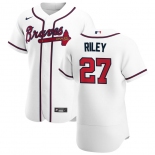 Atlanta Braves #27 Austin Riley Men's Nike White Home 2020 Authentic Player MLB Jersey