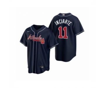 Men's Atlanta Braves #11 Ender Inciarte Nike Navy 2020 Replica Alternate Jersey