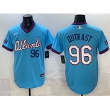 Men's Atlanta Braves #96 OutKast Powder Blue 2026 City Connect Stadium Stitched Baseball Jersey Men's Atlanta Braves #96 OutKast Powder Blue 2026 City Connect Stadium Stitched Baseball Jersey