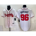 Men's Atlanta Braves #96 OutKast White Cool Base Stitched Baseball Jersey Men's Atlanta Braves #96 OutKast White Cool Base Stitched Baseball Jersey