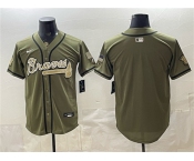 Men's Atlanta Braves Blank Olive 2026 Armed Forces Day Stitched Baseball Jersey Men's Atlanta Braves Blank Olive 2026 Armed Forces Day Stitched Baseball Jersey