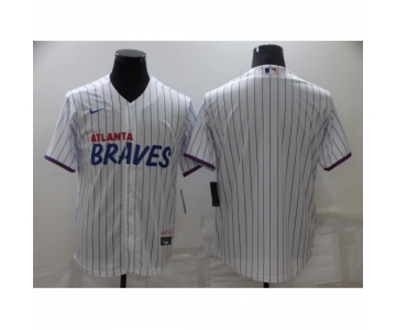 Men's Nike Atlanta Braves Blank White City Player Jersey