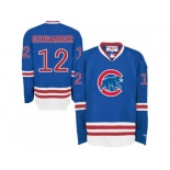 Chicago Cubs #12 Kyle Schwarber Blue Long Sleeve Stitched MLB Jersey Chicago Cubs #12 Kyle Schwarber Blue Long Sleeve Stitched MLB Jersey