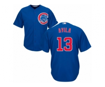 Chicago Cubs #13 Alex Avila Replica Royal Blue Alternate Cool Base MLB Jersey