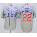 Chicago Cubs #22 Jason Heyward Grey New Cool Base Alternate Road Stitched MLB Jersey Chicago Cubs #22 Jason Heyward Grey New Cool Base Alternate Road Stitched MLB Jersey