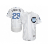Chicago Cubs #23 Ryne Sandberg White(Blue Strip) Flexbase Authentic Collection 2016 Father's Day Stitched Baseball Jersey Chicago Cubs #23 Ryne Sandberg White(Blue Strip) Flexbase Authentic Collection 2016 Father's Day Stitched Baseball Jersey