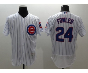 Chicago Cubs #24 Dexter Fowler White Flexbase Authentic Collection Stitched  MLB Jersey