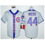 Chicago Cubs #44 Anthony Rizzo Grey Cooperstown Stitched Baseball Jersey Chicago Cubs #44 Anthony Rizzo Grey Cooperstown Stitched Baseball Jersey