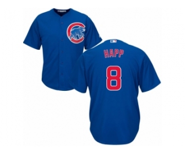 Chicago Cubs #8 Ian Happ Replica Royal Blue Alternate Cool Base MLB Jersey