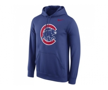 Chicago Cubs Nike Logo Performance Pullover Royal MLB Hoodie