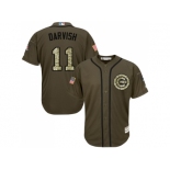 Men Chicago Cubs #11 Yu Darvish Green Salute to Service Stitched MLB Jersey Men Chicago Cubs #11 Yu Darvish Green Salute to Service Stitched MLB Jersey