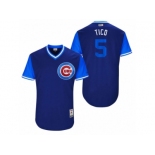 Men's 2017 Little League World Series Cubs Albert Almora #5 Tico Royal Jersey Men's 2017 Little League World Series Cubs Albert Almora #5 Tico Royal Jersey