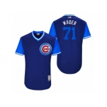 Men's 2017 Little League World Series Cubs Wade Davis #71 Wader Royal Jersey Men's 2017 Little League World Series Cubs Wade Davis #71 Wader Royal Jersey