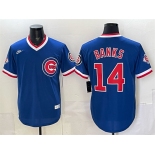 Men's Chicago Cubs #14 Ernie Banks Royal 150th Anniversary Throwback Vapor Limited Stitched Baseball Jersey Men's Chicago Cubs #14 Ernie Banks Royal 150th Anniversary Throwback Vapor Limited Stitched Baseball Jersey