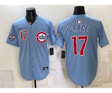Men's Chicago Cubs #17 Mark Grace Blue 2026 2nd Alternate Limited Stitched Baseball Jersey