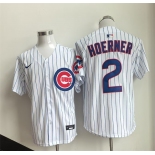 Men's Chicago Cubs #2 Alex Bregman White Cool Base Stitched Baseball Jersey Men's Chicago Cubs #2 Alex Bregman White Cool Base Stitched Baseball Jersey