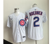 Men's Chicago Cubs #2 Alex Bregman White Cool Base Stitched Baseball Jersey Men's Chicago Cubs #2 Alex Bregman White Cool Base Stitched Baseball Jersey