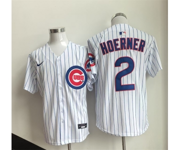 Men's Chicago Cubs #2 Alex Bregman White Cool Base Stitched Baseball Jersey