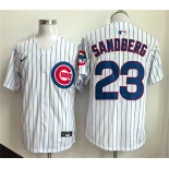 Men's Chicago Cubs #23 Ryne Sandberg White Limited Stitched Baseball Jersey Men's Chicago Cubs #23 Ryne Sandberg White Limited Stitched Baseball Jersey