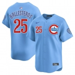 Men's Chicago Cubs #25 Moises ballesteros Blue 2024 25 2nd Alternate Limited Stitched Baseball Jersey Men's Chicago Cubs #25 Moises ballesteros Blue 2024 25 2nd Alternate Limited Stitched Baseball Jersey