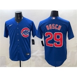 Men's Chicago Cubs #29 Michael Busch Royal Cool Base Stitched Baseball Jersey