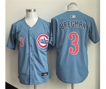 Men's Chicago Cubs #3 Alex Bregman Blue 2026 Limited Stitched Baseball Jersey