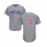 Men's Chicago Cubs #3 Daniel Descalso Grey Road Flex Base Authentic Collection Baseball Jersey Men's Chicago Cubs #3 Daniel Descalso Grey Road Flex Base Authentic Collection Baseball Jersey