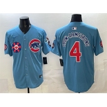 Mens Chicago Cubs #4 Pete Crow-Armstrong Blue 2025 Tokyo Series 2nd Alternate Limited Stitched Baseball Jersey Mens Chicago Cubs #4 Pete Crow-Armstrong Blue 2025 Tokyo Series 2nd Alternate Limited Stitched Baseball Jersey