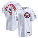 Men's Chicago Cubs #4 Pete Crow-Armstrong White 2026 USA 250 Fourth of July Home Stadium Stitched Baseball Jersey Men's Chicago Cubs #4 Pete Crow-Armstrong White 2026 USA 250 Fourth of July Home Stadium Stitched Baseball Jersey