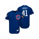 Men's Chicago Cubs #41 John Lackey 2017 Spring Training Flex Base Authentic Collection Stitched Baseball Jersey Men's Chicago Cubs #41 John Lackey 2017 Spring Training Flex Base Authentic Collection Stitched Baseball Jersey