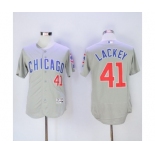 Men's Chicago Cubs #41 John Lackey Majestic Gray Flexbase Authentic Collection Player Jersey Men's Chicago Cubs #41 John Lackey Majestic Gray Flexbase Authentic Collection Player Jersey
