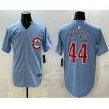 Men's Chicago Cubs #44 Anthony Rizzo Baby Blue Limited Jersey Men's Chicago Cubs #44 Anthony Rizzo Baby Blue Limited Jersey
