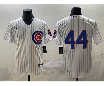 Men's Chicago Cubs #44 Anthony Rizzo White Cool Base Stitched Baseball Jersey