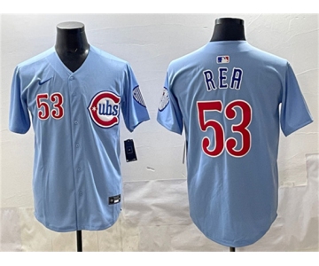 Men's Chicago Cubs #53 Colin Rea Blue 2024-25 2nd Alternate Limited Stitched Baseball Jersey